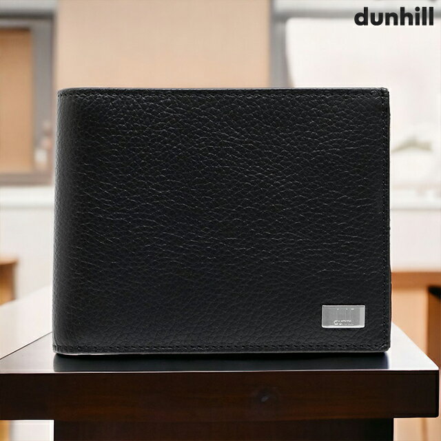 ダンヒル 革財布 メンズ ダンヒル 二つ折り財布 メンズ ブランド dunhill Avorities 革 レザーウォレット 小銭入れあり レザー 19F2932AV001R ブラック 財布