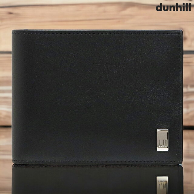 ダンヒル 二つ折り財布（男性向け） ダンヒル 二つ折り財布 メンズ ブランド dunhill Sidecar 革 レザーウォレット 小銭入れあり レザー 19F2F32AT001R ブラック 財布