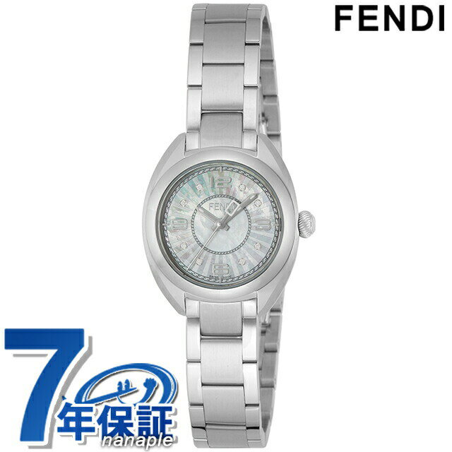 フェンディ モメント フェンディ クオーツ 腕時計 ブランド レディース ダイヤモンド FENDI F218024500D1 アナログ ホワイトシェル 白 スイス製 プレゼント ギフト