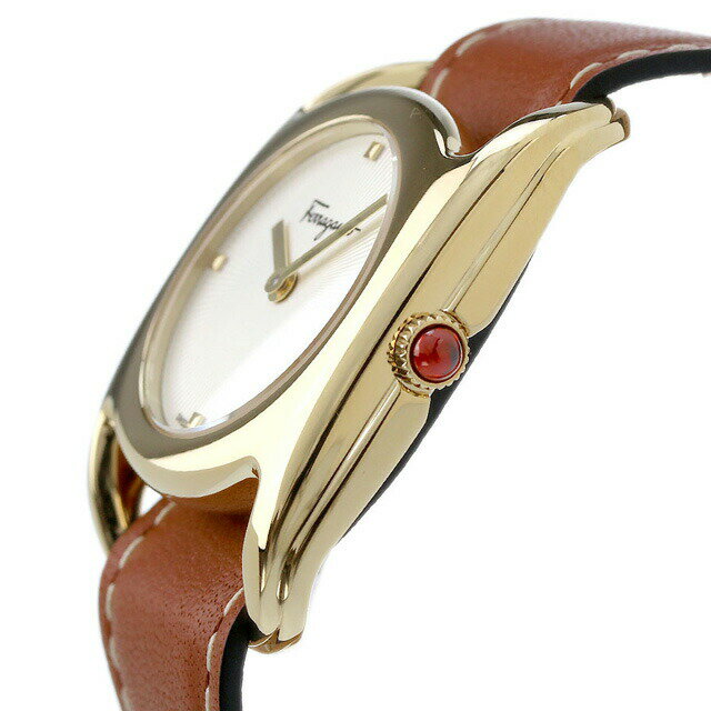 ＼10%OFFクーポン★2日10時迄／ サルヴァトーレ フェラガモ ヴァラ クオーツ 腕時計 ブランド レディース Salvatore Ferragamo SFEL00319 アナログ ホワイト ブラウン 白 スイス製