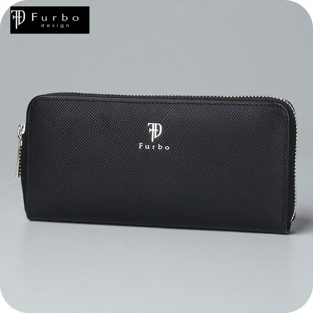 乐天商城 - フルボ 長財布 メンズ レディース ブランド Furbo 革 レザーウォレット 小銭入れあり FRB150 ブラック 財布 ウォレット 高級 おしゃれ プレゼント 実用的 16500