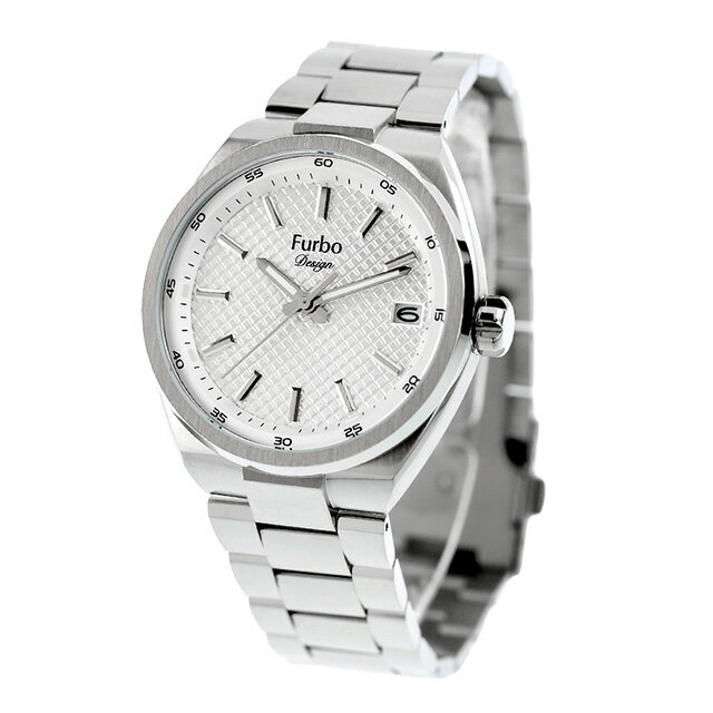 フルボ デザイン Lavora クォーツ 電池式 腕時計 ブランド メンズ Furbo Design NF07W-SSSI アナログ ホワイト 白 おしゃれ 防水 プレゼント 男性 実用的