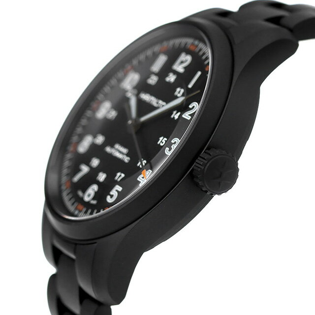 ＼2000円OFFクーポン+さらに9倍／ ハミルトン カーキ フィールド チタニウム オートマティック 42mm 自動巻き 腕時計 ブランド メンズ チタン HAMILTON H70665130 アナログ ブラック スイス製 プレゼント 実用的