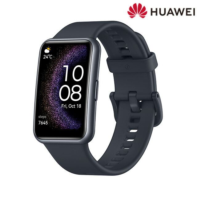 ファーウェイ スマートウォッチ メンズ ファーウェイ WATCH FIT SE 充電式クオーツ スマートウォッチ メンズ レディース Bluetooth HUAWEI STIA-B39 デジタル スターリーブラック 黒 父の日 プレゼント 実用的