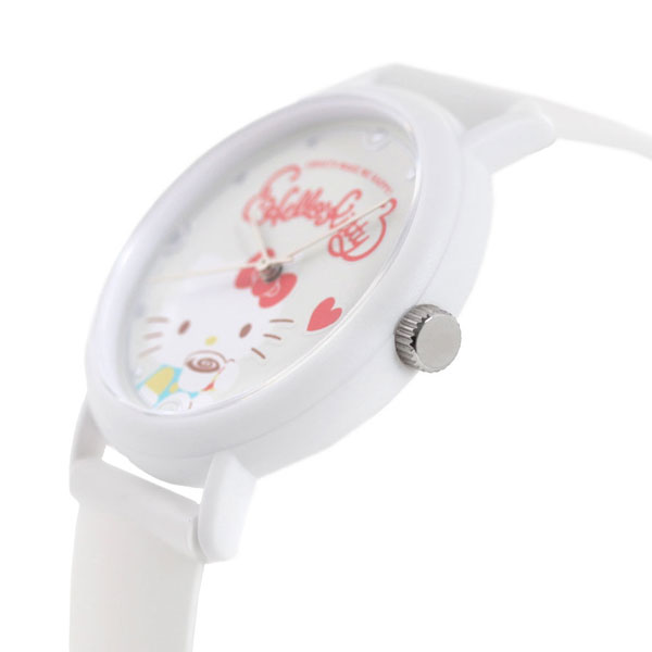 ＼10%OFFクーポン★2日10時迄／ カオル ハローキティ スイーツ 38mm クオーツ KAORU003KW 香 バニラの香り 腕時計 ブランド レディース ホワイト KAORU プレゼント ギフト