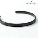 ＼激アツな6日間★全品10%OFFクーポン／ ライオンハート バングル メンズ ブランド LION HEART ステンレススチール LHMB002N ブラック アクセサリー