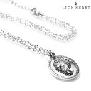 \さらに+4倍★今だけ!!/ ライオンハート ネックレス メンズ レディース ブランド LION HEART コイン 動物 LHMN011H シルバー アクセサ...