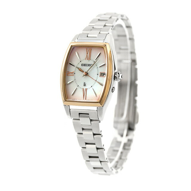【名入れ1000円】 セイコー ルキア Grow AW Recommend ColorGarnet Glow 電波ソーラー 腕時計 レディース チタン SEIKO LUKIA SSQW076 アナログ ピンクシェル 日本製 ブランド おしゃれ 防水 軽い 華奢 かわいい プレゼント 女性 実用的
