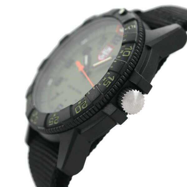 ルミノックス 0320シリーズ レザーバック シータートル ジャイアント 44mm 0337 LUMINOX メンズ 腕時計 カーキ ブラック ブランド おしゃれ 防水 文字盤 大きい プレゼント 男性 実用的
