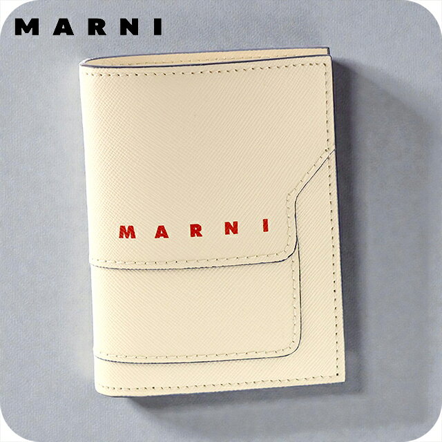 Rakuten - マルニ 二つ折り財布 レディース ブランド MARNI ロゴ ホワイト 財布 ウォレット 高級 おしゃれ プレゼント 実用的