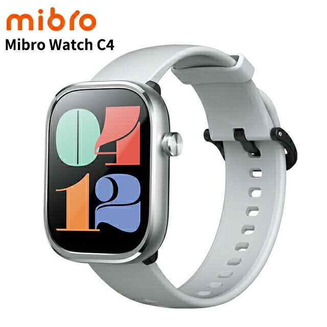 \2000円OFF+さらに9倍/ ミブロ C4 シルバー 充電式クォーツ スマートウォッチ ブランド メンズ レディース Bluetooth mibro SP3...