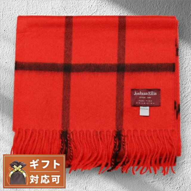 ＼10%OFFクーポン／ ジョシュア エリス Joshua Ellis カシミヤマフラー LCS50502 メンズ レディース レッド マルチ 9290