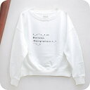 \10%OFFクーポン★2日10時迄/ メゾンマルジェラ MAISON MARGIELA トレーナー S51GU0112S25498100 L レディース ロゴスウェットシャツ ホワイト