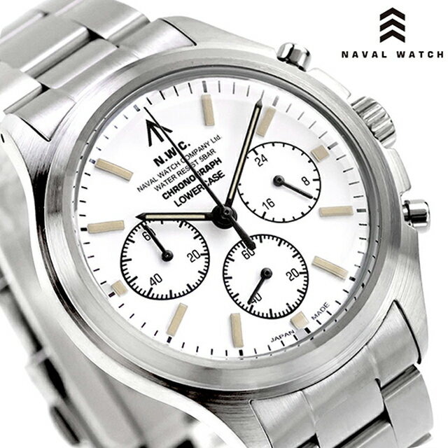 Other - ＼10%OFFクーポン／ ナバルウォッチ NAVAL WATCH Produced by LOWERCASE クォーツ 電池式 腕時計 ブランド メンズ クロノグラフ NAVAL WATCH FRXC002 アナログ ホワイト 白 日本製 おしゃれ 防水 プレゼント 男性 実用的 39600