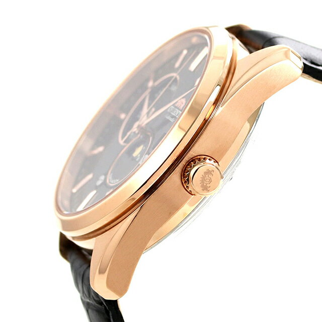 オリエント 自動巻き サン＆ムーン メンズ 腕時計 RN-AK0304B ORIENT 時計 機械式 ブラック ブランド おしゃれ 防水 プレゼント 男性 実用的