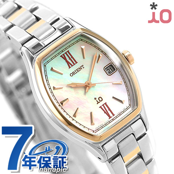 オリエント イオ ナチュラル＆プレーン RN-WG0010A トノー カレンダー 腕時計 レディース ピンクシェル iO ブランド おしゃれ 防水 かわいい プレゼント 女性 実用的