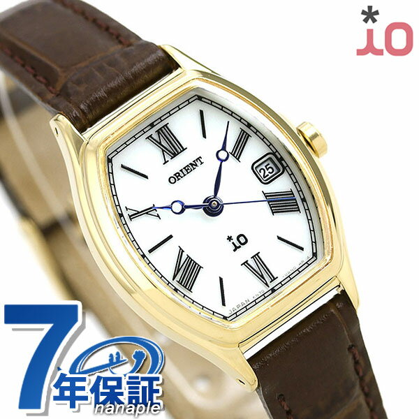 オリエント イオ ナチュラル＆プレーン RN-WG0013S トノー カレンダー 腕時計 レディース アイボリー ブラウン iO ブランド おしゃれ 防水 かわいい プレゼント 女性 実用的 19250