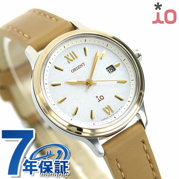 オリエント イオ チュラル＆プレーン 腕時計 キャラメルマキアート 日本製 クオーツ レディース RN-WG0420S ORIENT ホワイト キャメル ブランド おしゃれ 防水 かわいい プレゼント 女性 実用的
