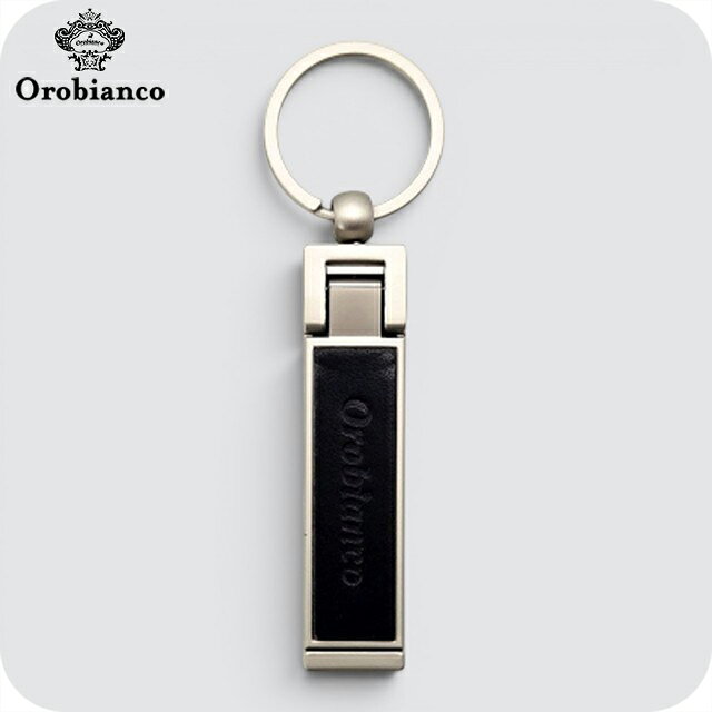 Rakuten - オロビアンコ キーホルダー ブランド Orobianco スタンド＆バッグハンガー 2WAY ORKY-005BK ブラック バッグチャーム 高級 おしゃれ プレゼント 実用的