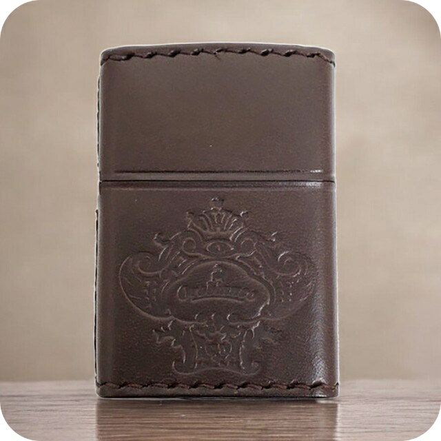 オロビアンコ ライター メンズ レディース ブランド Orobianco 真鍮、牛革 ZIPPO 革巻き ORZ-001 BR ブラウン 小物