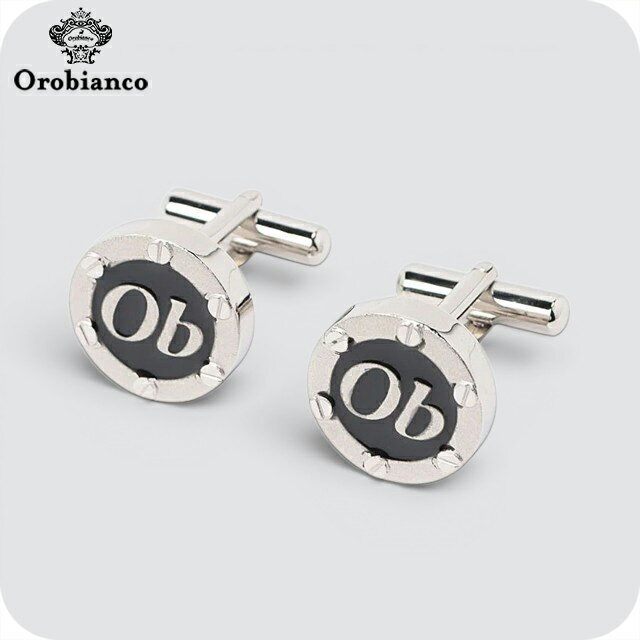 Rakuten - オロビアンコ カフス ブランド Orobianco ORC540A シルバー ブラック アクセサリー