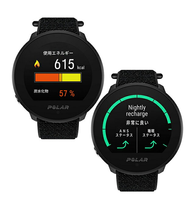ポラール スマート ウォッチ Unite フック＆ループ ブラック M-L 充電式クオーツ メンズ レディース フィットネスウォッチ Bluetooth POLAR 900106604 デジタル オールブラック 黒 ギフト プレゼント 実用的