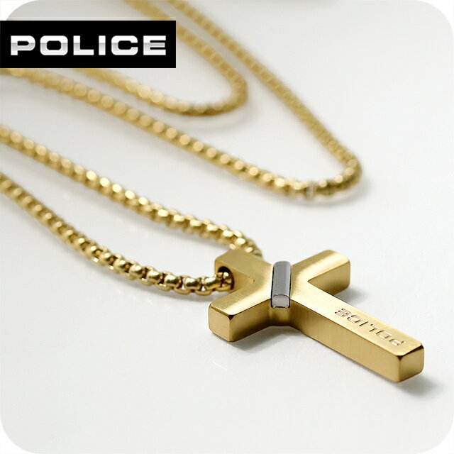 Rakuten - ポリス ネックレス メンズ ブランド POLICE CROSSBOND 十字架 クロス GN0082001 ゴールド アクセサリー