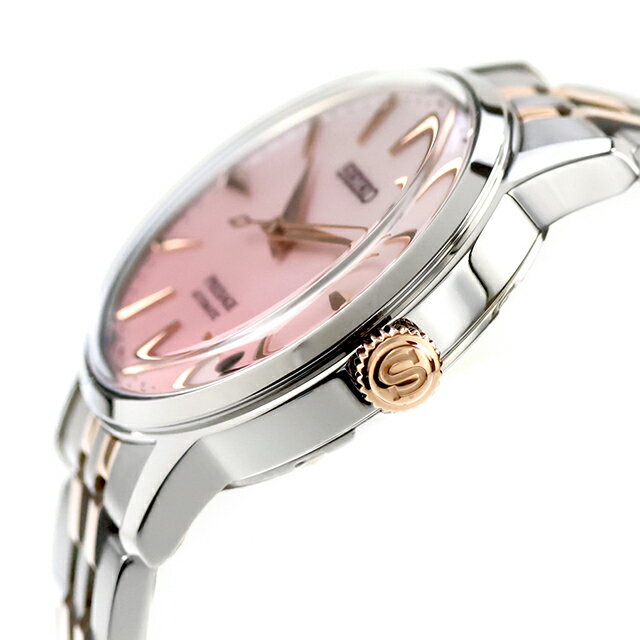 【湯呑み付】 セイコー プレザージュ Cocktail Time Limited Edition 自動巻き 腕時計 ブランド レディース 数量限定 SEIKO PRESAGE SARY270 アナログ ライトピンクグラデーション ピンクゴールド 日本製 高級 おしゃれ 防水 軽い 華奢 かわいい プレゼント 女性 実用的