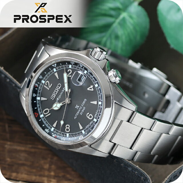 【クロス付】 セイコー プロスペックス アルピニスト 自動巻き 腕時計 ブランド メンズ コアショップ専用モデル 流通限定モデル SEIKO PROSPEX SBDC209 アナログ ブラック 黒 日本製 おしゃれ 防水 文字盤 大きい プレゼント 男性 実用的