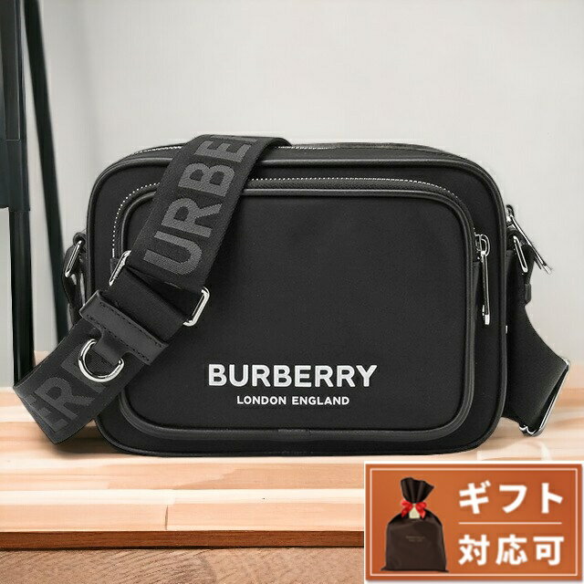 ショルダーバッグ ＼SALE限定15%OFF★さらに2000円OFFクーポン／ バーバリー BURBERRY 8049094 A1189 ロゴプリント パディバッグ ショルダーバッグ ブラック メンズ ユニセックス ML PADDY PN9 父の日 プレゼント 実用的