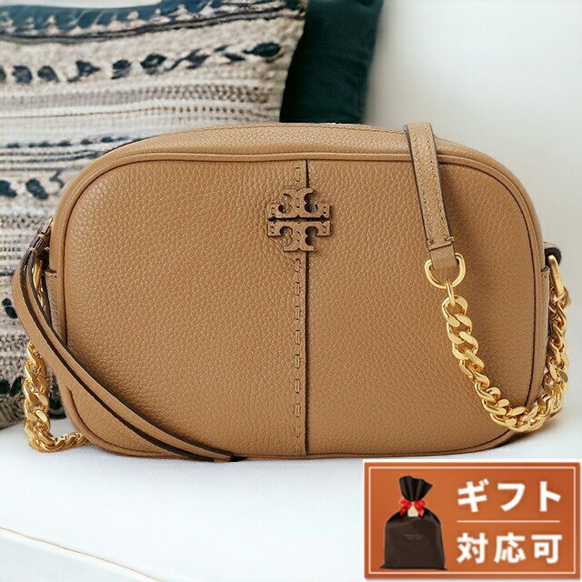 ＼5/20限定★全品10%OFFクーポンにさらに+3倍／ トリーバーチ Tory Burch 147578 227 TIRAMISU マックグロー カメラバッグ ダブルTロゴ 2WAY ショルダーバッグ クロスボディ ティラミス レディース MCGRAW CAMERA BAG 147578 ブランド