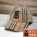 【あす楽対応】 バーバリー BURBERRY 8068032 A7028 S TBロゴ モノグラムモチーフ ヴィンテージチェック コットンキャップ ベースボールキャップ 帽子 Sサイズ アーカイブベージュ メンズ レディース ユニセックス MH TB CHK BASEBALL CAP