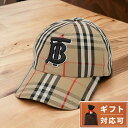 【あす楽対応】 バーバリー BURBERRY 8068032 A7028 L TBロゴ モノグラムモチーフ ヴィンテージチェック コットンキャップ ベースボールキャップ 帽子 Lサイズ アーカイブベージュ メンズ レディース ユニセックス MH TB CHK BASEBALL CAP