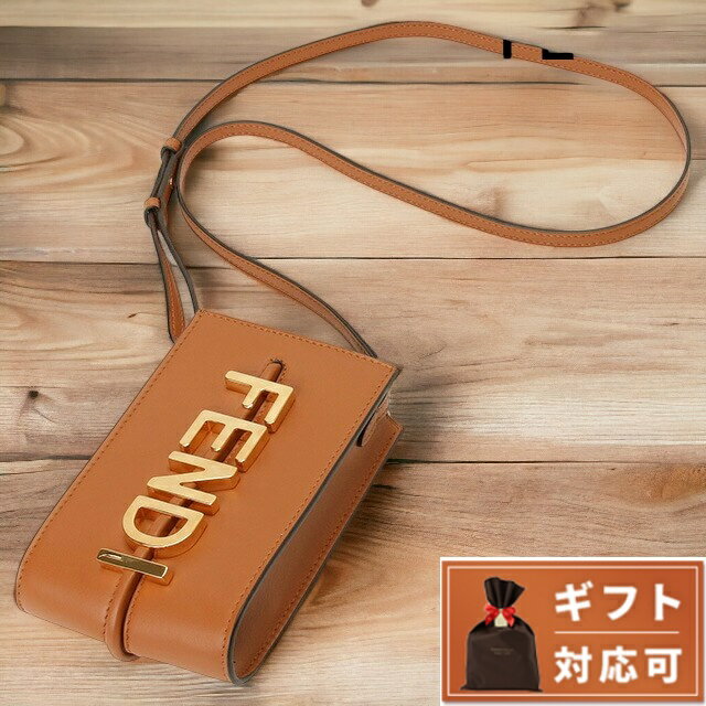 フェンディ ＼先着2000円OFFクーポンにさらにポイントUP／ フェンディ FENDI 7AS192 A5DY F1C6J フェンディグラフィ フォンポーチ ショルダーバッグ クロスボディ ブラウン レディース FENDIGRAPHY PHONE POUCH ブランド