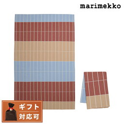 マリメッコ marimekko 072175 858 ティイリスキヴィ テーブルクロス 156×250cm ブラウン×ライトブルー レディース ユニセックス Tiiliskivi Table Cloth ブランド