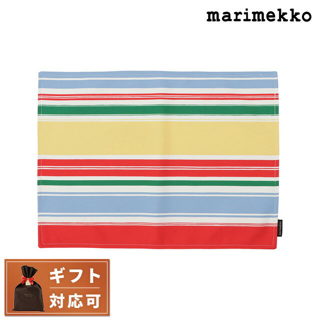 ＼先着2000円OFFクーポンにさらにポイントUP／ マリメッコ marimekko 072347 105 パラーティ プレイスマット ランチョンマット マルチカラーストライプ レディース ユニセックス Paraati Placemat ブランド