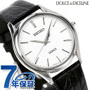 ＼期間限定★店内全品2000円OFFクーポン／ SEIKO ドルチェ クオーツ メンズ SACM171 DOLCE＆EXCELINE 腕時計 シルバー×ブラック レザーベルト 記念品 ギフト 父の日 プレゼント 実用的