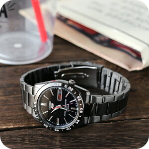 セイコー5 逆輸入 自動巻き 腕時計 メンズ 黒い稲妻 セイコー ファイブ SEIKO SNKE03K1 オールブラック 黒 ブランド おしゃれ 防水 プレゼント 男性 実用的