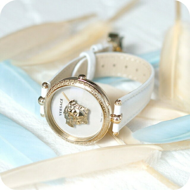乐天商城 - ヴェルサーチ 時計 パラッツォ エンパイア 34mm レディース 腕時計 VECQ00218 VERSACE ヴェルサーチェ ホワイト 77777
