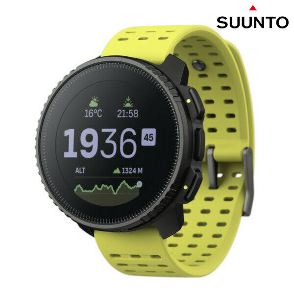 スント バーティカル ブラック ライム 充電式クオーツ スマートウォッチ ブランド メンズ レディース SUUNTO SS050864000 デジタル イエロー ギフト 父の日 プレゼント 実用的