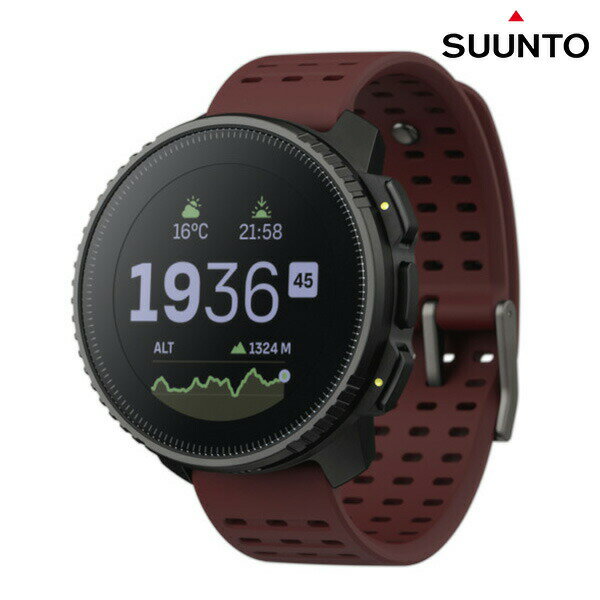 スント バーティカル ブラック ルビー 充電式クオーツ スマートウォッチ ブランド メンズ レディース SUUNTO SS050865000 デジタル ブラウン ギフト 父の日 プレゼント 実用的