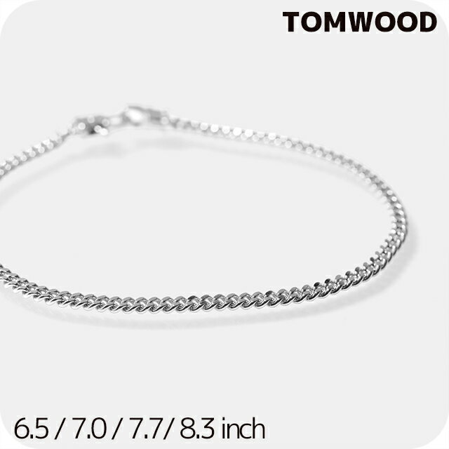 Silver - ＼10%OFFクーポン／ トムウッド ブレスレット メンズ レディース ブランド TOMWOOD Curb Bracelet M 100255 アクセサリー 選べるモデル 29980
