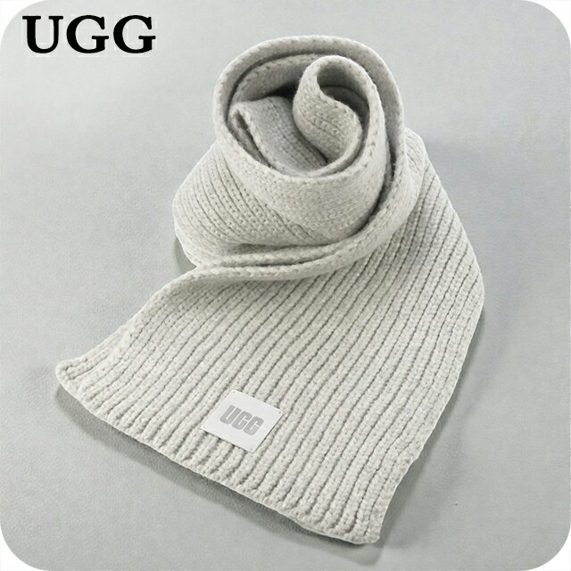 アグ マフラー メンズ レディース ブランド UGG CHUNKY RIB SCARF ロゴ 101106 Light grey 小物