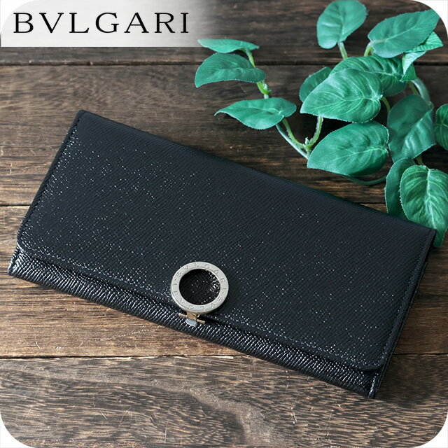 BVLGARI - ブルガリ 長財布 メンズ ブランド BVLGARI 282526 BLK ブラック 59720