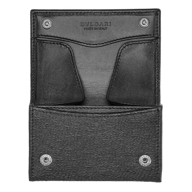ブルガリ コインケース コンパクト メンズ BVLGARI レザー 288489 BLK ブラック 小...