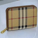 \10%OFFクーポン★22日10時まで/ バ-バリ- コインケース レディース ブランド BURBERRY チェック 8070600 ベージュ