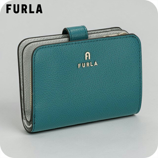 乐天商城 - フルラ 二つ折り財布 二折財布 レディース ブランド FURLA WP00315-ARE000 4505S グリーン/グレー 17920