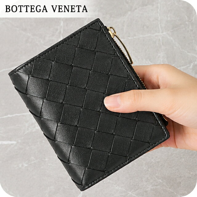 BOTTEGA VENETA - ボッテガ・ヴェネタ 二つ折り財布 二折財布 レディース ブランド BOTTEGA VENETA Italy 742330-V3UH2 8425 ブラック 92090