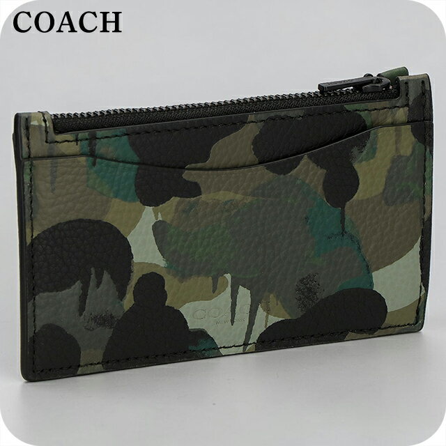 乐天商城 - コーチ カードケース メンズ ブランド COACH VIETNAM C5347 GN/BL カモフラージュ 14580