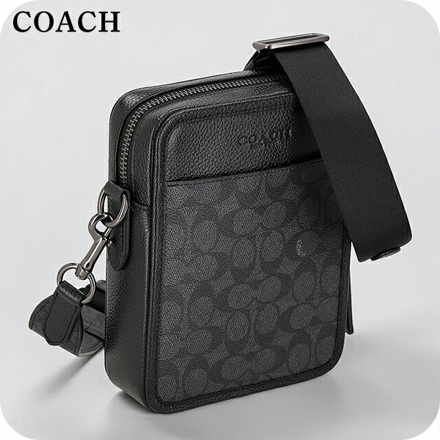Rakuten - ＼2000円OFFクーポン+さらに9倍／ コーチ ショルダーバッグ メンズ ブランド COACH India CW388 QBMI5 ブラック/チャコール 斜めがけ ブランド 高級 おしゃれ プレゼント 男性 実用的 かっこいい 31770